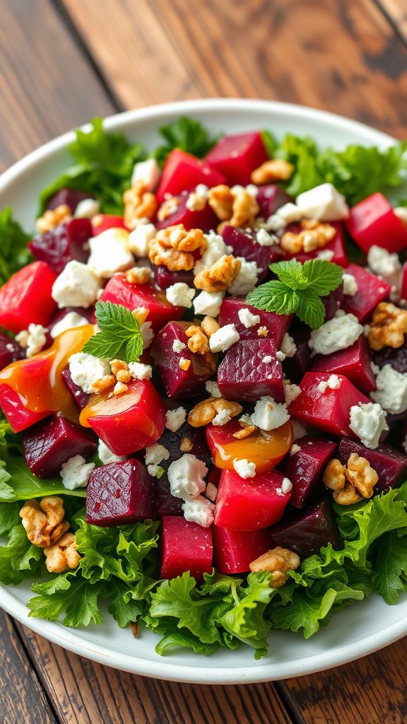 Bright Beet and Feta Salad