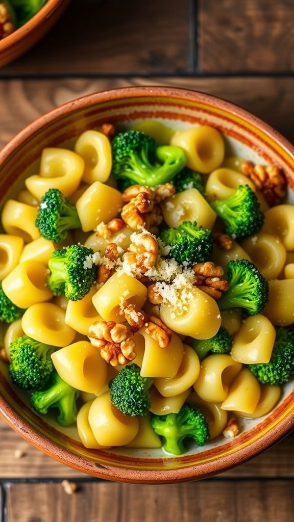 Broccoli and Walnut Orecchiette  