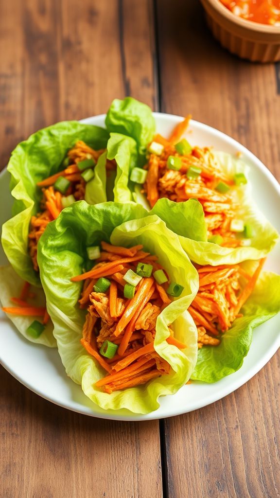 Buffalo Chicken Lettuce Wraps