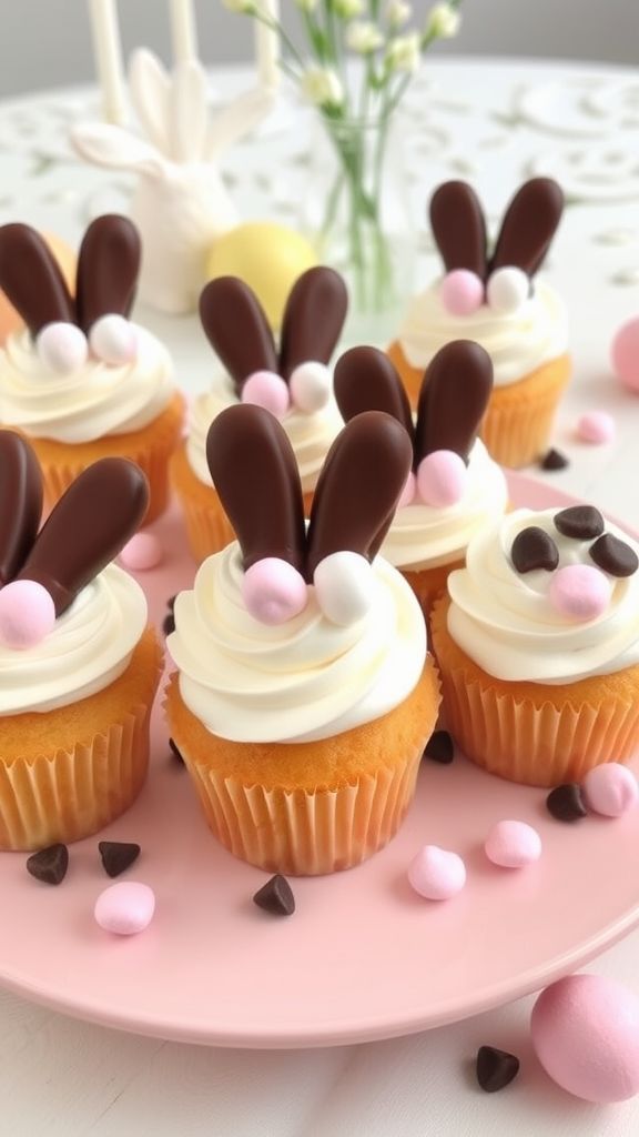 Bunny Paw Cupcakes  