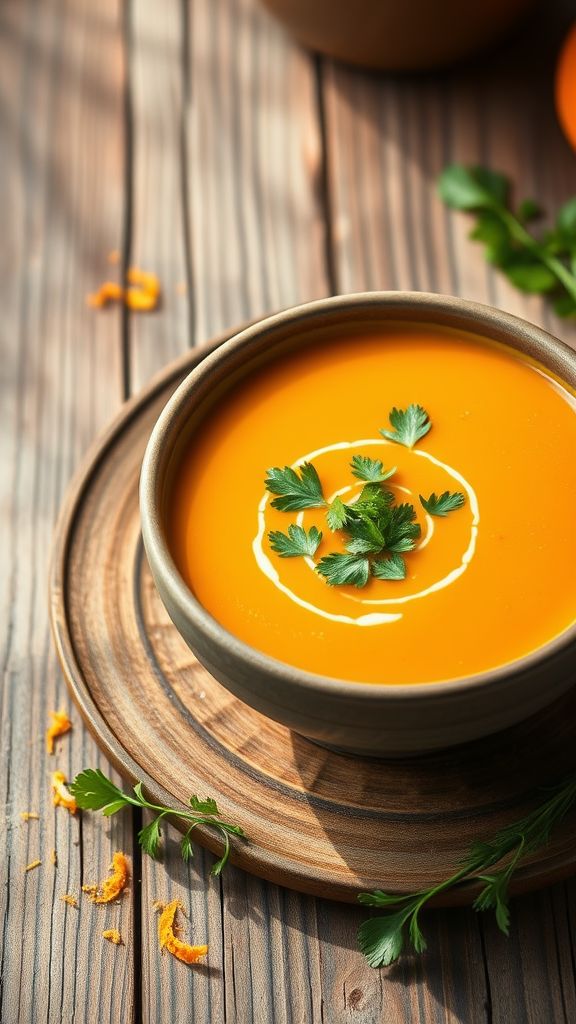 Carrot and Orange Spring Soup  