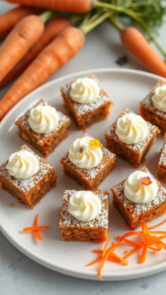 Carrot Cake Bites with Cream Cheese Frosting  