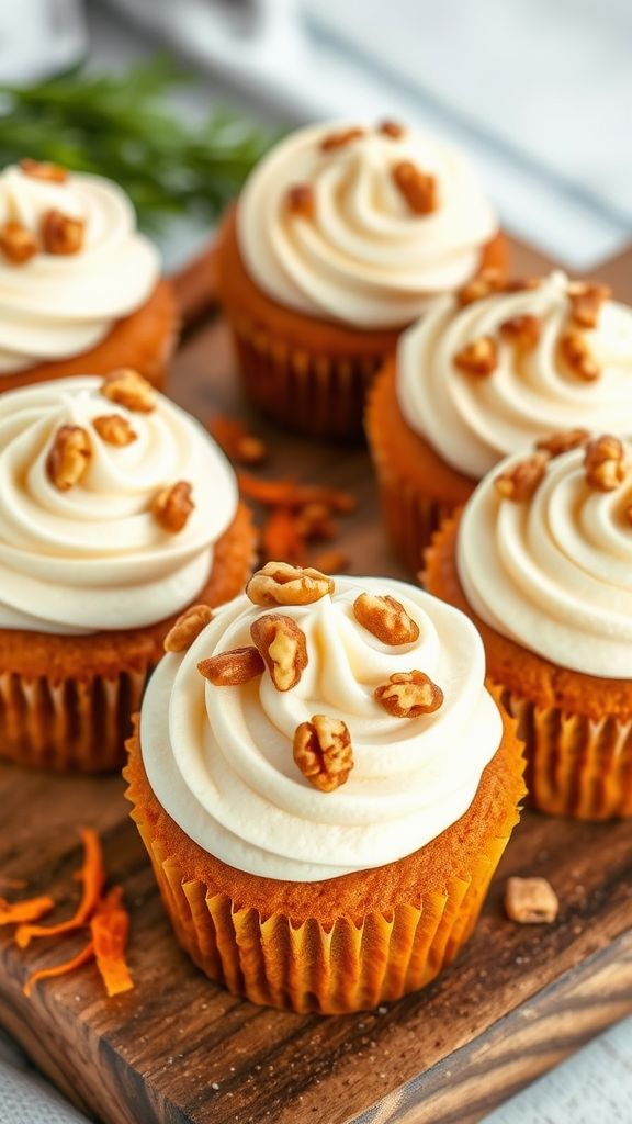 Carrot Cake Muffins with Cream Cheese Frosting