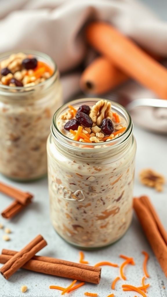 Carrot Cake Overnight Oats  