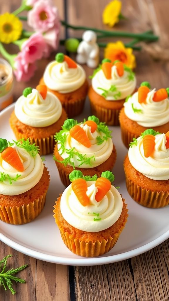 Carrot Patch Delight Cupcakes  