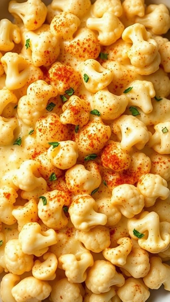 Cheesy Cauliflower Mac and Cheese