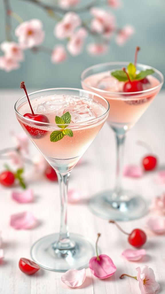 Cherry Blossom Mocktini