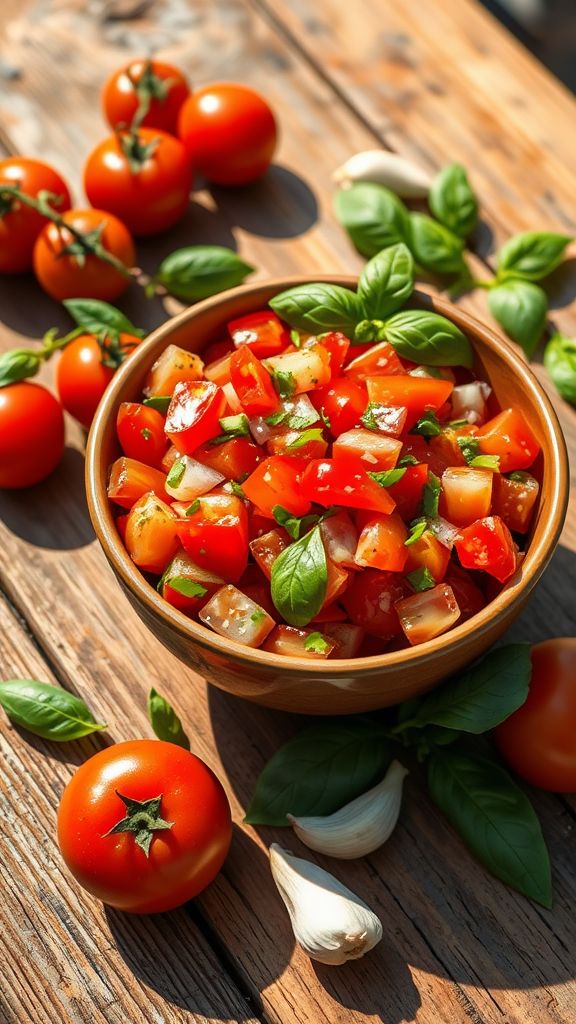 Cherry Tomato and Basil Salsa