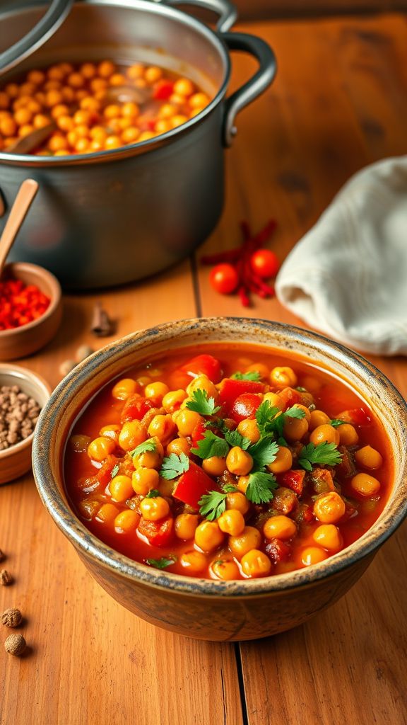 Chickpea Stew with Harissa  