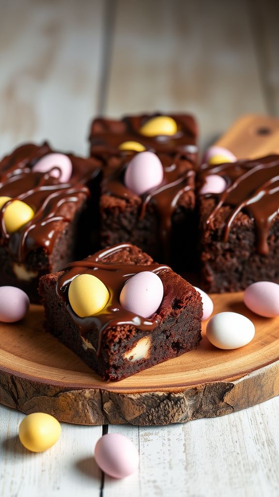 Chocolate Egg Surprise Brownies