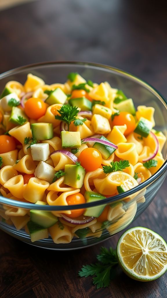 Citrus and Avocado Pasta Salad  