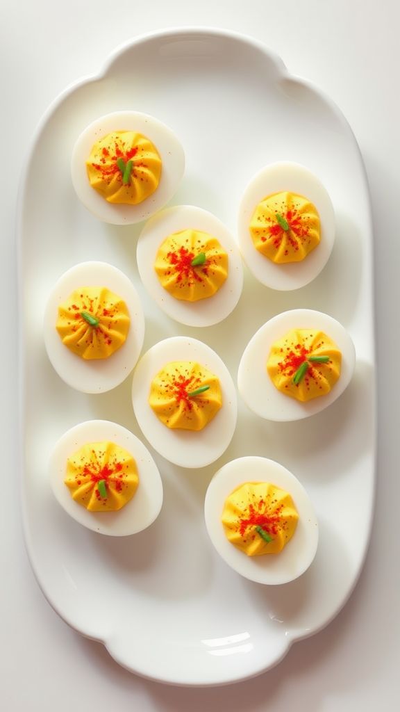 Classic Deviled Eggs with a Twist of Wasabi  