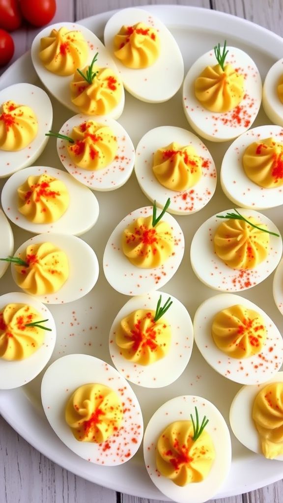 Classic Deviled Eggs with Paprika