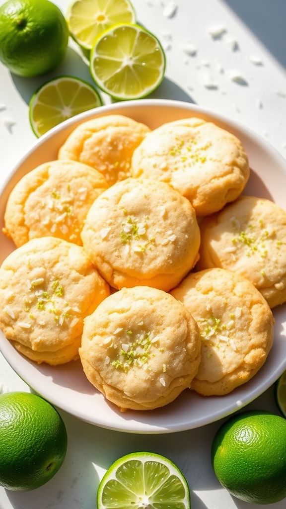 Coconut Lime Breeze Cookies  