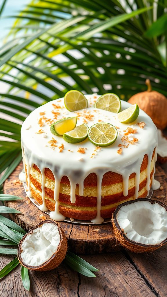 Coconut Lime Paradise Cake  