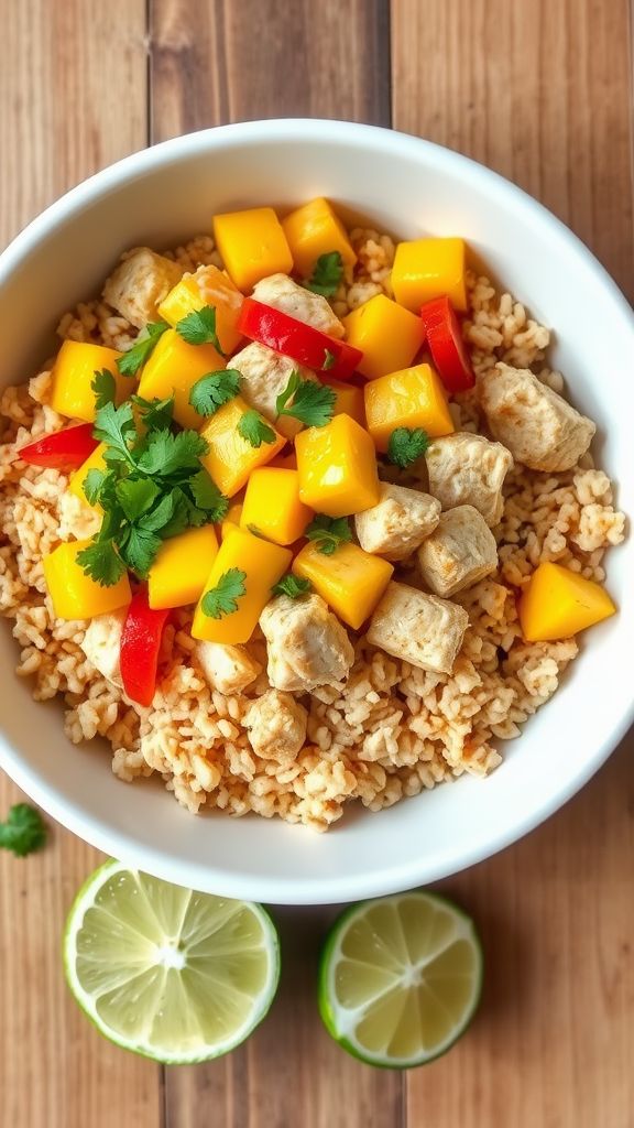 Coconut Mango Chicken Bowl