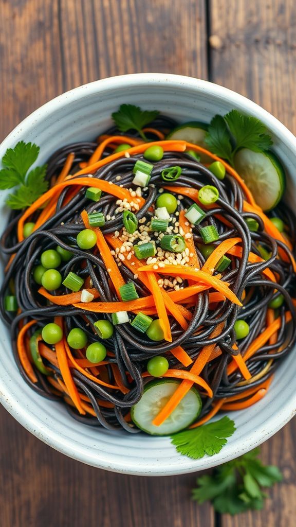 Cold Soba Noodle Salad with Edamame