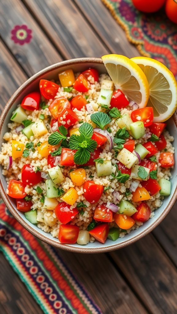 Colorful Couscous with Herbs