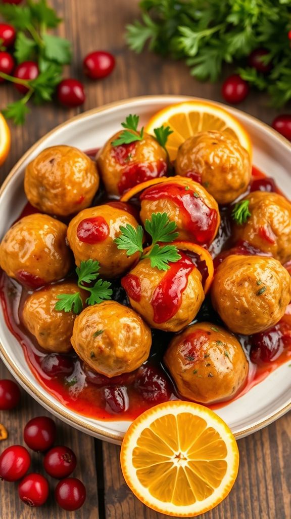 Cranberry-Orange Meatballs