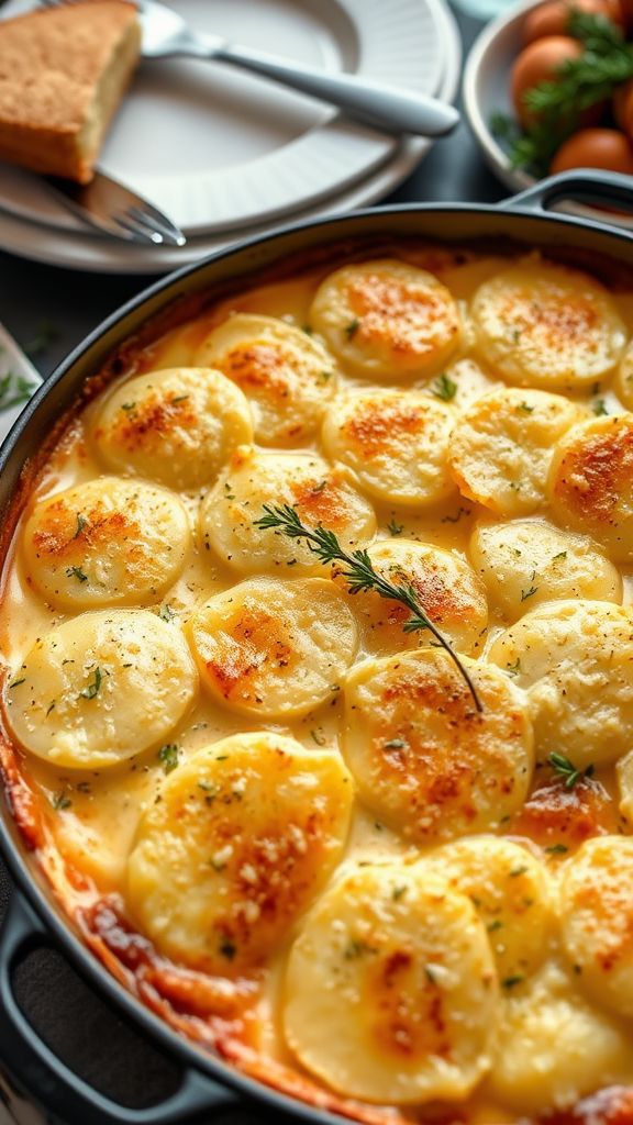 Creamy Scalloped Potatoes with Gruyère