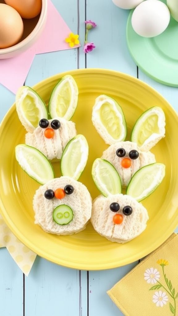 Cucumber “Bunny” Sandwiches  