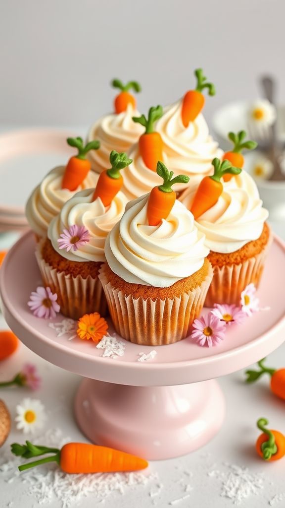 Cute Carrot Cake Cupcakes