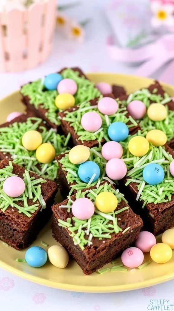 Easter Basket Brownies  