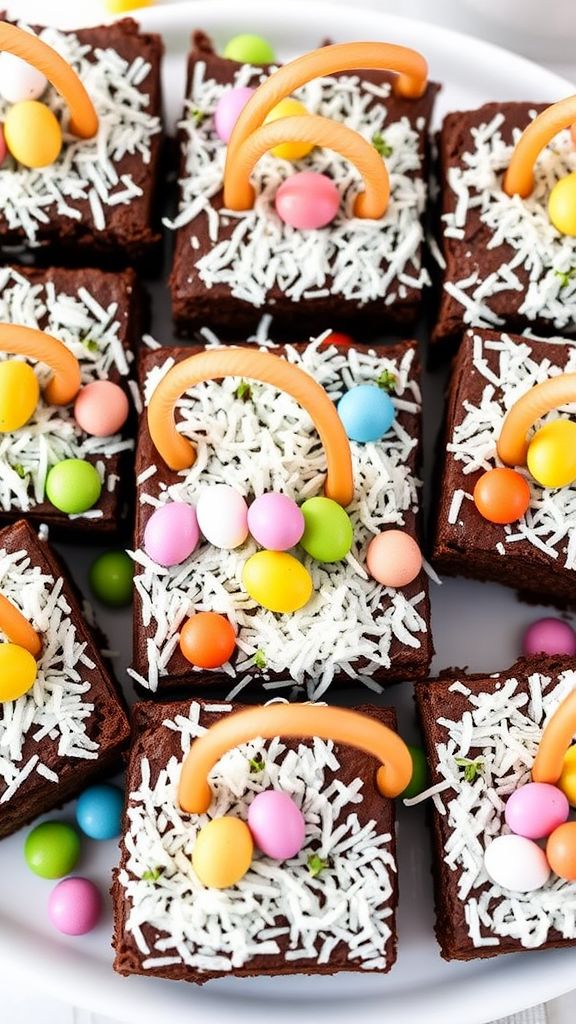 Easter Basket Brownies  