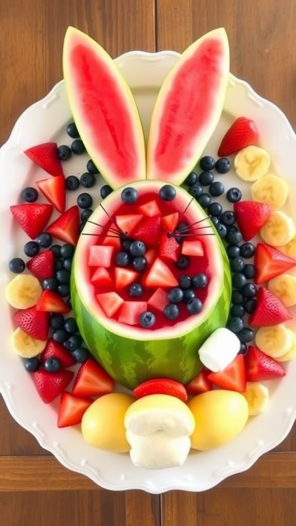 Easter Bunny Fruit Platter  