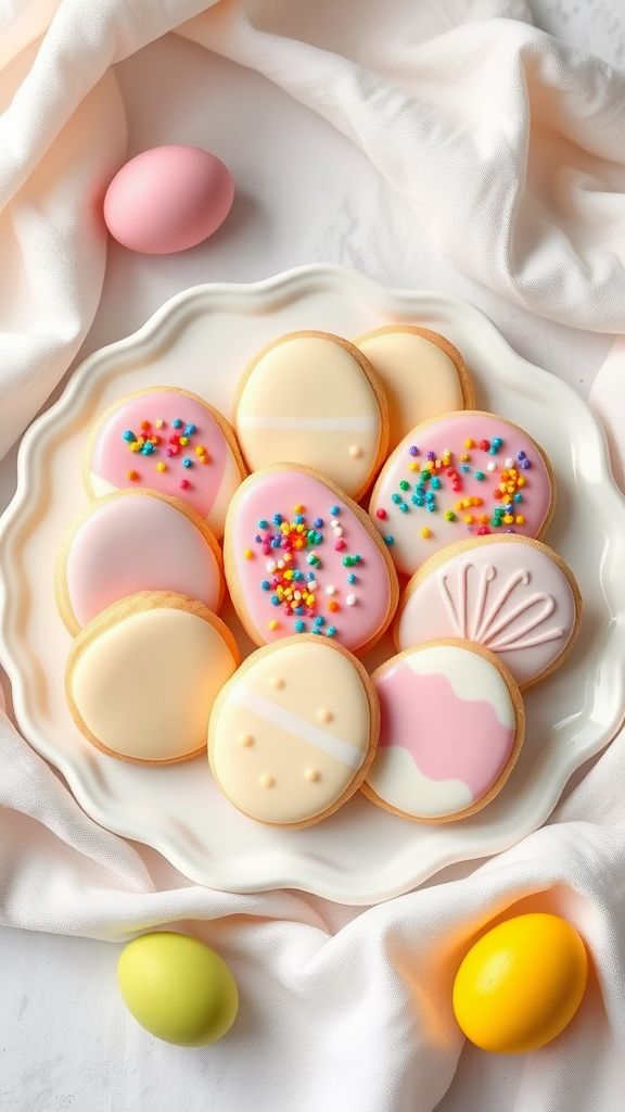 Egg-cellent Frosted Sugar Cookies  