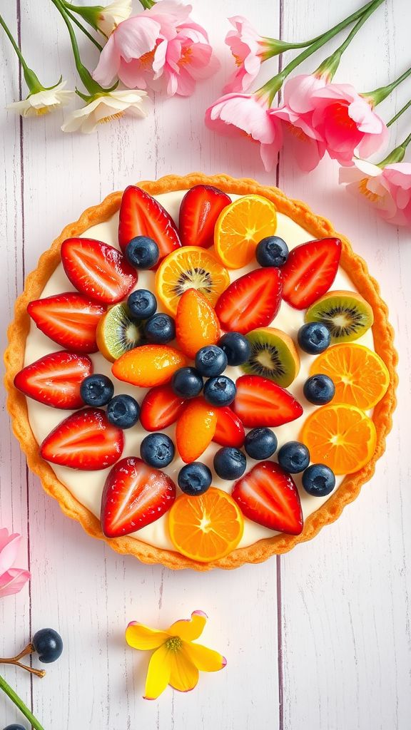 Egg-Cited Fruit Tart  