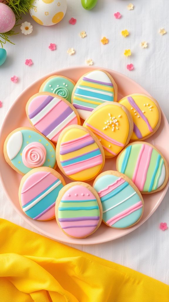 Egg-Shaped Sugar Cookies  