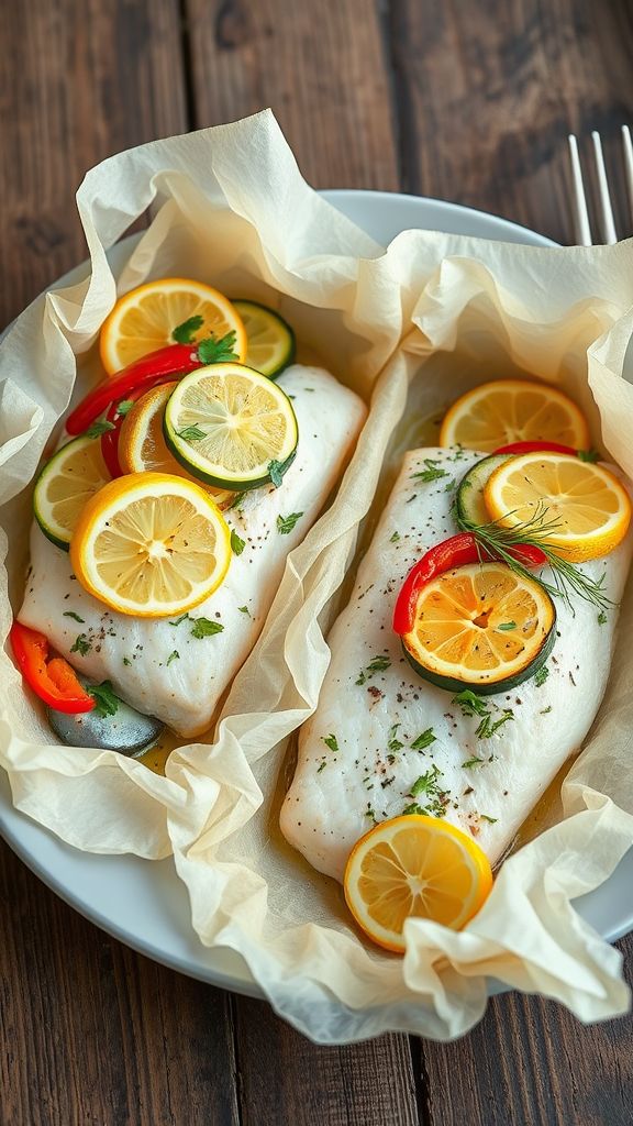 Fish en Papillote with Herbs  