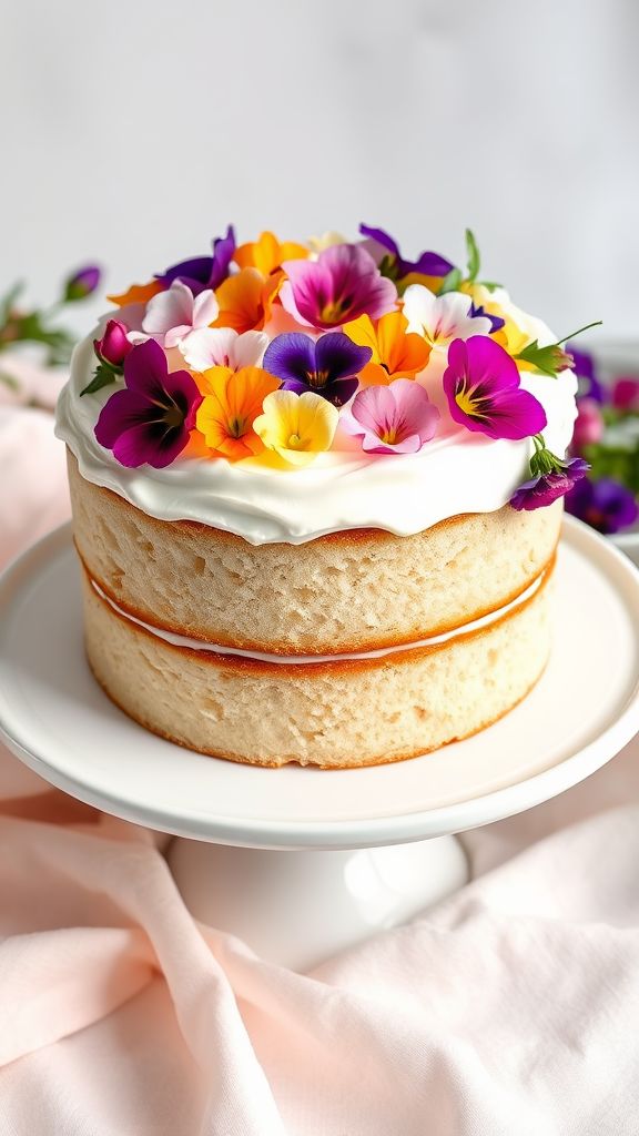 Floral Vanilla Bean Cake