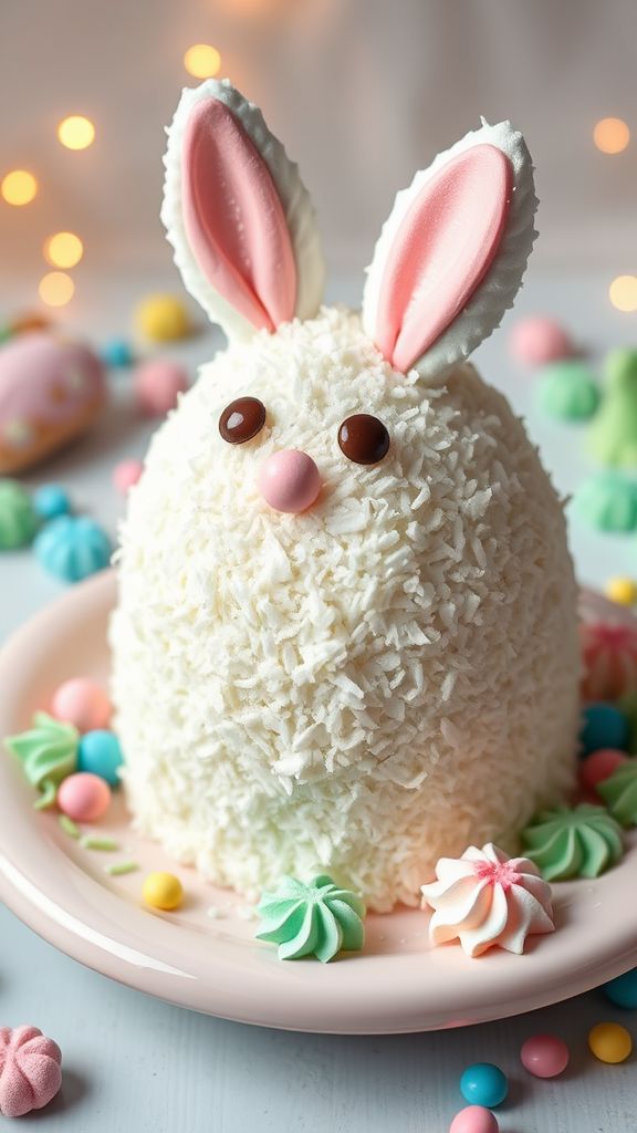 Fluffy Bunny Buttercream Cake