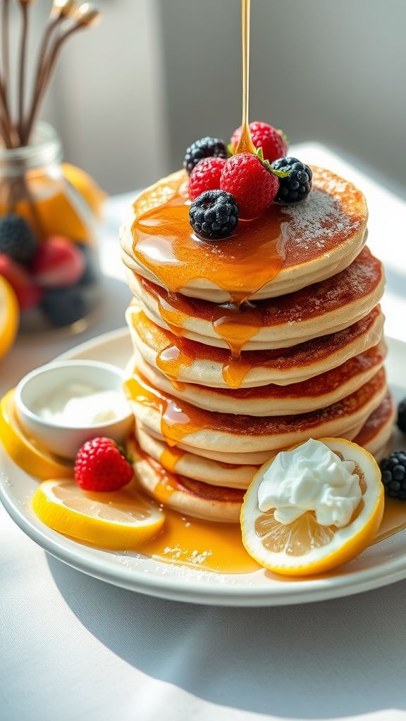 Fluffy Lemon Ricotta Pancakes  