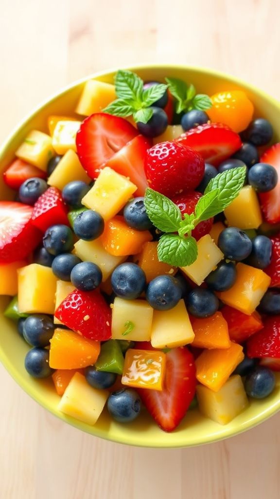 Fresh Fruit Salad with Citrus Dressing