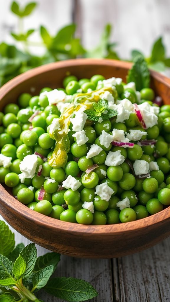 Fresh Pea and Mint Salad