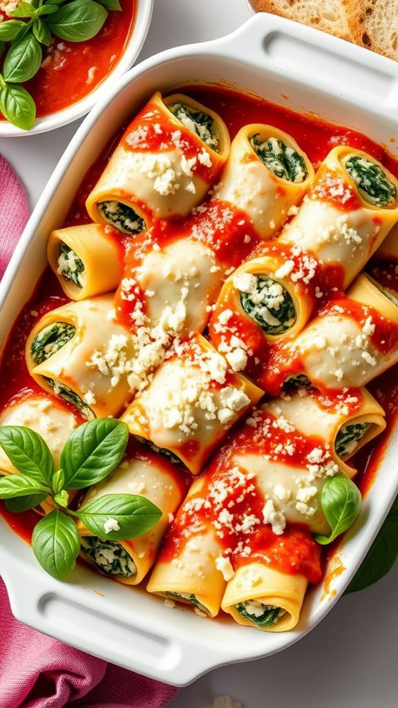 Fresh Spinach and Ricotta Cannelloni  