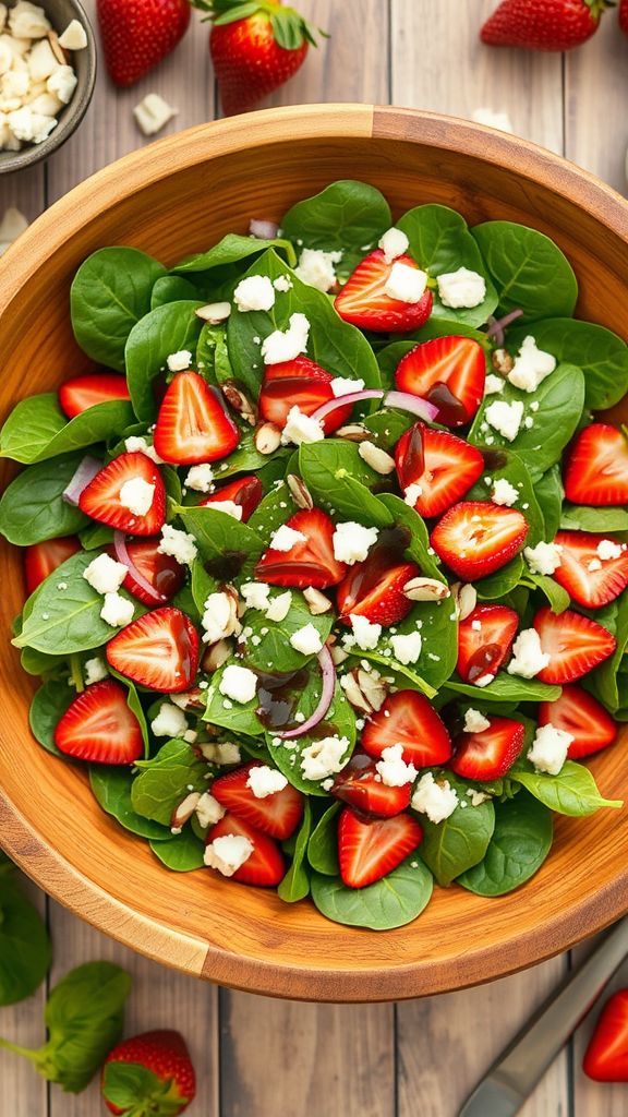 Fresh Strawberry Spinach Salad