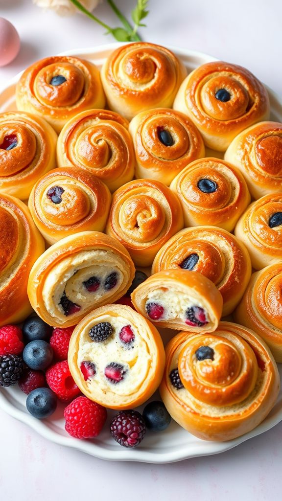 Fruity Cream Cheese Easter Rolls  