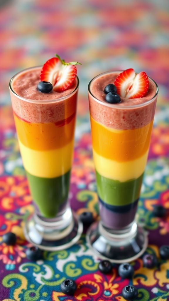 Fruity Rainbow Smoothie