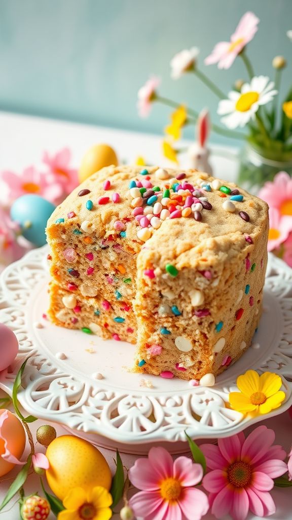 Funfetti Easter Cookie Cake  