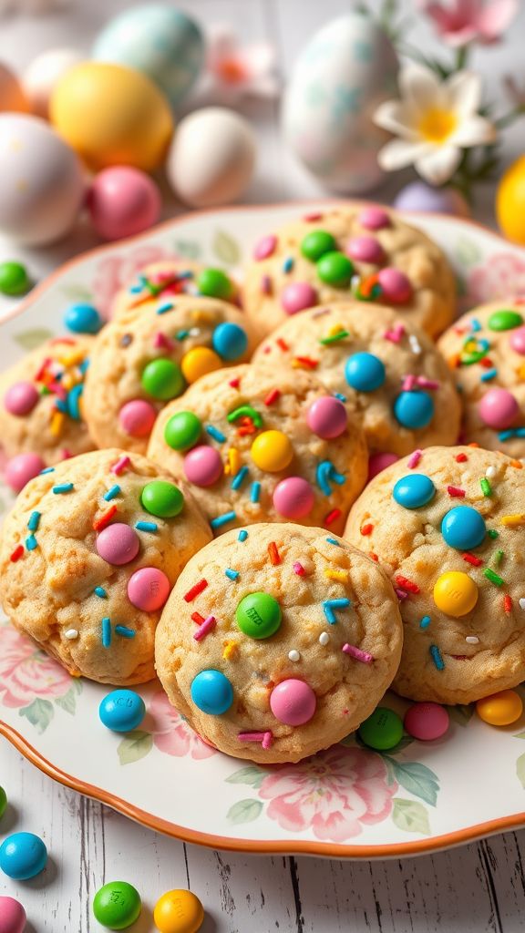 Funfetti Easter Egg Cookies