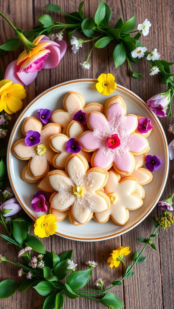 Garden Blossom Sugar Cookies  