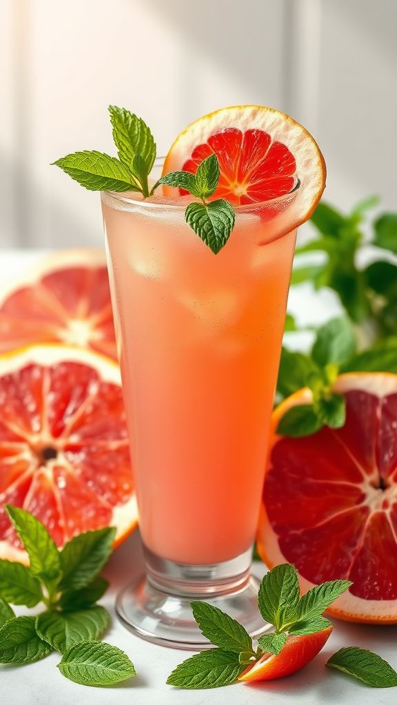 Grapefruit & Mint Refresher  