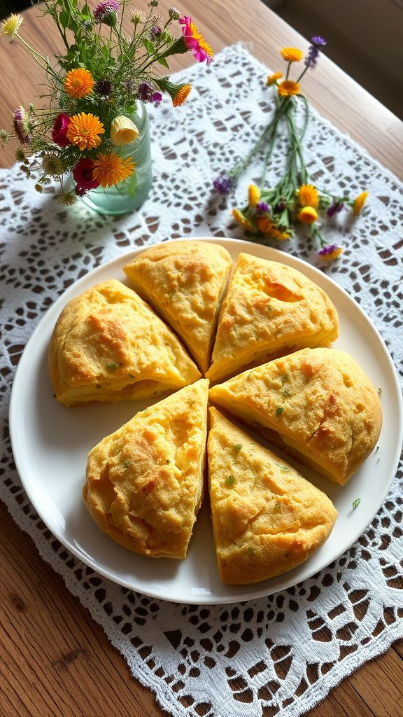 Herb and Cheese Savory Scones  