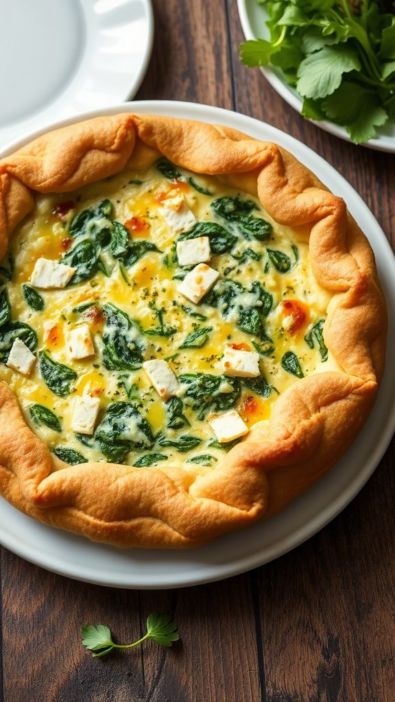 Herb and Goat Cheese Quiche  