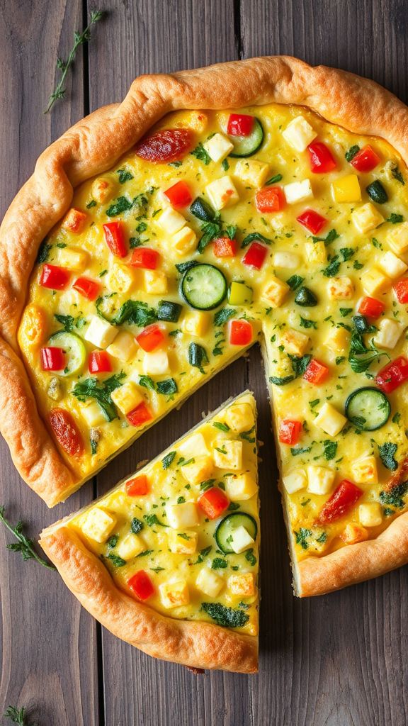 Herb-Infused Quiche with Seasonal Vegetables 