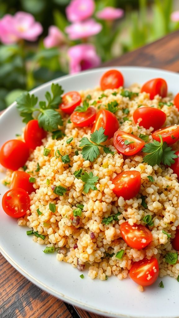 Herb-Infused Quinoa with Cherry Tomatoes